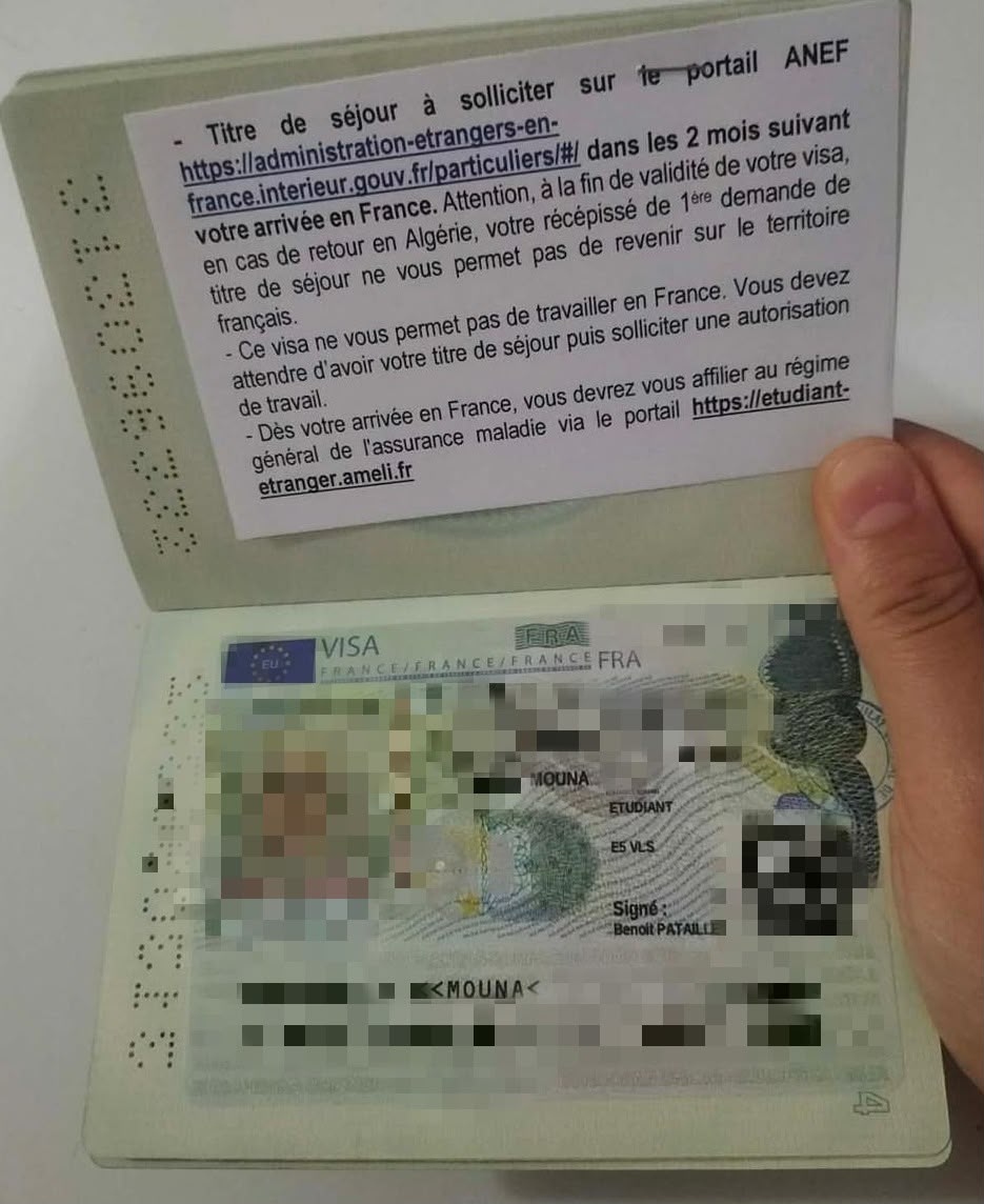 Visa Mouna R.